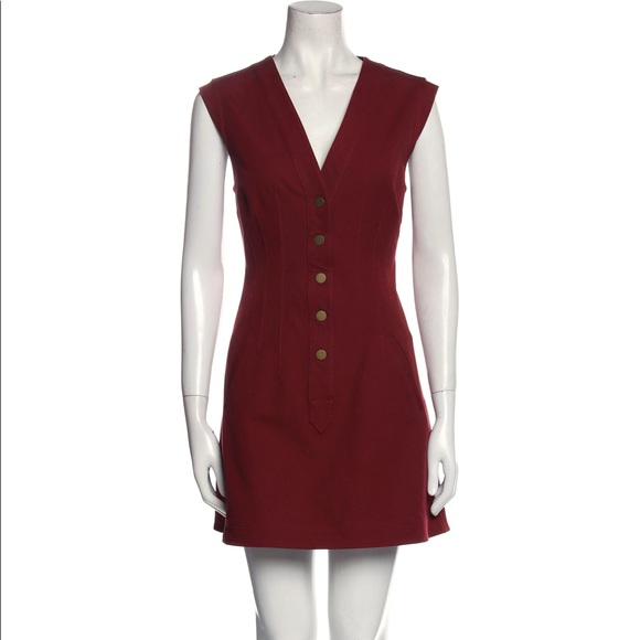 10 Crosby Derek Lam Dresses & Skirts - DEREK LAM 10 CROSBY Red Button Mini Dress